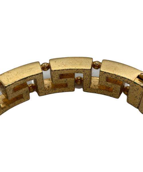 VERSACE（ヴェルサーチェ）VERSACE (ヴェルサーチェ) グレカ チェーン ブレスレット ゴールドの古着・服飾アイテム