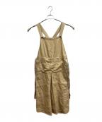 45Rフォーティファイブ・アール）の古着「麦サテンのエプロンドレス」｜ベージュ