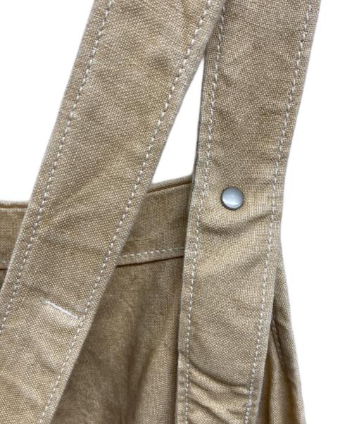 45R（フォーティファイブ・アール）45R (フォーティファイブ・アール) 麦サテンのエプロンドレス ベージュ サイズ:不明の古着・服飾アイテム