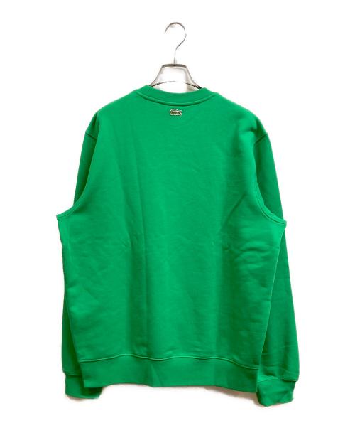 LACOSTE（ラコステ）LACOSTE (ラコステ) モノグラムレイヤードオーバルロゴクルーネックスウェット グリーン サイズ:FR5　USLの古着・服飾アイテム