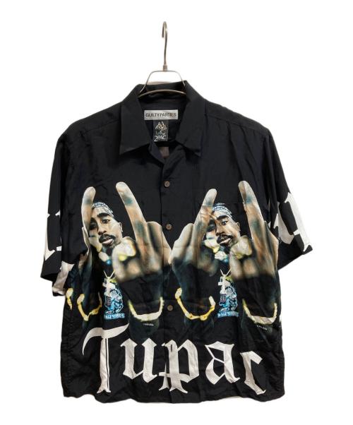 WACKO MARIA（ワコマリア）WACKO MARIA (ワコマリア) 2PAC (2パック) HAWAIIAN SHIRT ブラック サイズ:Lの古着・服飾アイテム