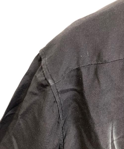 BUDSPOOL（バッズプール）BUDSPOOL (バッズプール) ファイヤーパターンオープンカラーシャツ ブラック サイズ:Lの古着・服飾アイテム