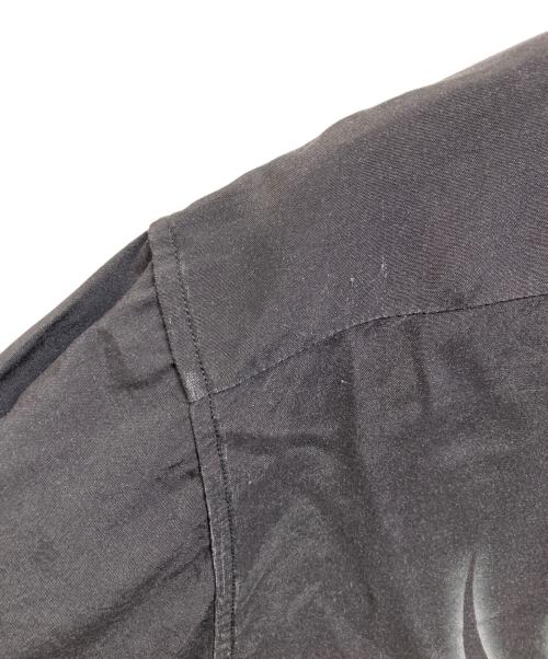 BUDSPOOL（バッズプール）BUDSPOOL (バッズプール) ファイヤーパターンオープンカラーシャツ ブラック サイズ:Lの古着・服飾アイテム