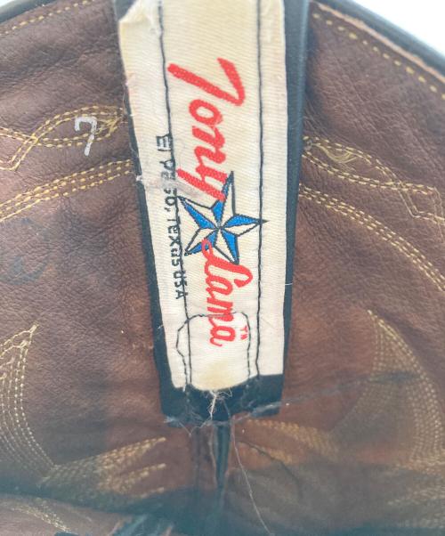 TONY LAMA（トニーラマ）TONY LAMA (トニーラマ) ウェスタンブーツ ブラック サイズ:7の古着・服飾アイテム