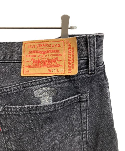 LEVI'S（リーバイス）LEVI'S (リーバイス) UNDERCOVER (アンダーカバー) バギージーンズ ブラック サイズ:W34L32の古着・服飾アイテム