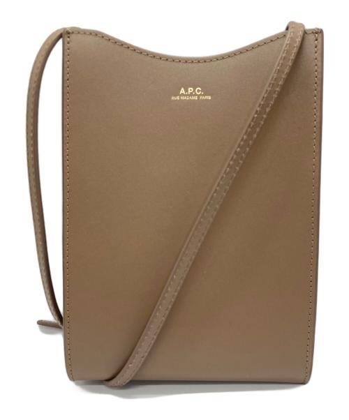 A.P.C.（アーペーセー）A.P.C. (アーペーセー) ネックポーチ ショルダーバッグ ブラウンの古着・服飾アイテム