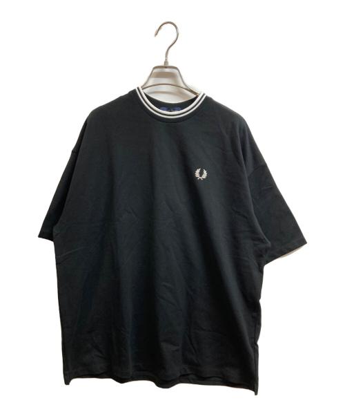 FRED PERRY（フレッドペリー）FRED PERRY (フレッドペリー) BEAMS (ビームス) 別注オーバーサイズピケTシャツ ブラック サイズ:M 未使用品の古着・服飾アイテム