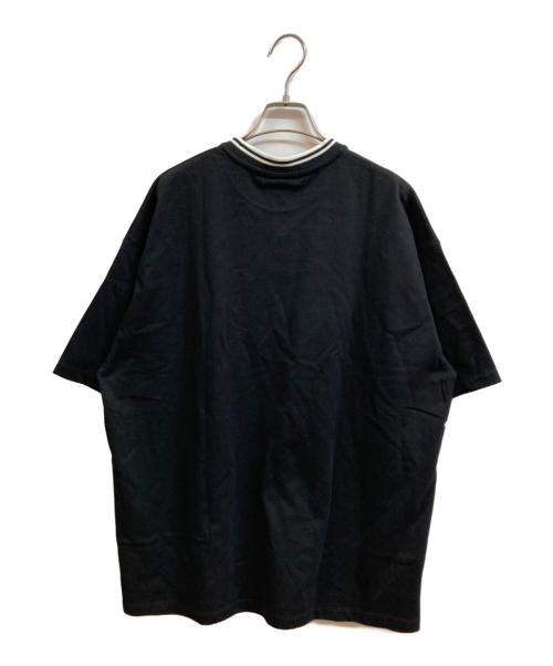 FRED PERRY（フレッドペリー）FRED PERRY (フレッドペリー) BEAMS (ビームス) 別注オーバーサイズピケTシャツ ブラック サイズ:M 未使用品の古着・服飾アイテム