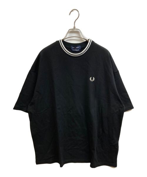FRED PERRY（フレッドペリー）FRED PERRY (フレッドペリー) BEAMS (ビームス) 別注オーバーサイズピケTシャツ ブラック サイズ:L 未使用品の古着・服飾アイテム