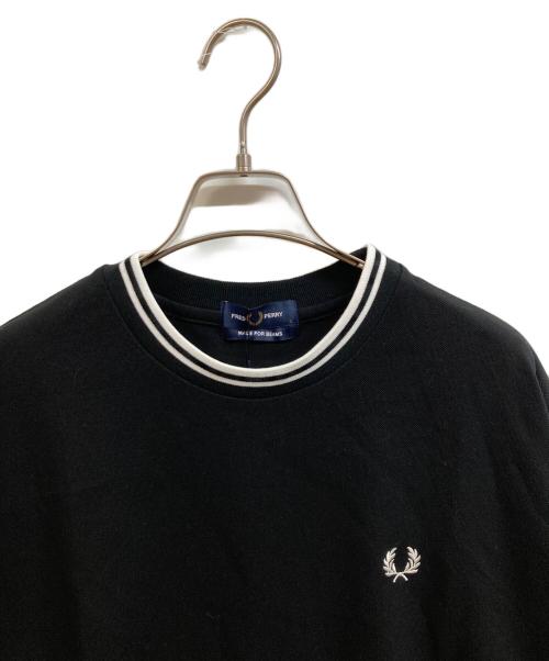 FRED PERRY（フレッドペリー）FRED PERRY (フレッドペリー) BEAMS (ビームス) 別注オーバーサイズピケTシャツ ブラック サイズ:L 未使用品の古着・服飾アイテム