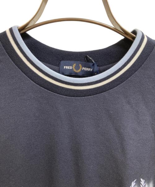 FRED PERRY（フレッドペリー）FRED PERRY (フレッドペリー) BEAMS (ビームス) 別注オーバーサイズピケTシャツ ネイビー サイズ:M 未使用品の古着・服飾アイテム