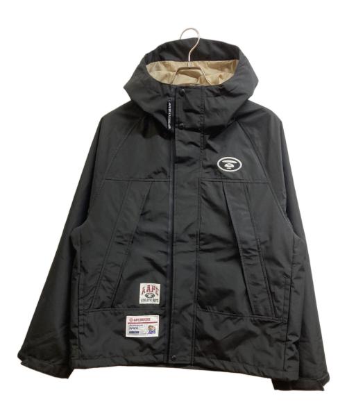 Aape BY A BATHING APE（エーエイプ バイ アベイシングエイプ）Aape BY A BATHING APE (エーエイプ バイ アベイシングエイプ) AAPEUNVS moonface logo windbreaker jacket ブラック サイズ:L 未使用品の古着・服飾アイテム