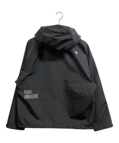 Aape BY A BATHING APE（エーエイプ バイ アベイシングエイプ）Aape BY A BATHING APE (エーエイプ バイ アベイシングエイプ) AAPEUNVS moonface logo windbreaker jacket ブラック サイズ:L 未使用品の古着・服飾アイテム