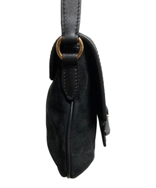 Salvatore Ferragamo（サルヴァトーレ フェラガモ）Salvatore Ferragamo (サルヴァトーレ フェラガモ) ダブルガンチーニショルダーバッグ ブラックの古着・服飾アイテム