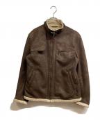 BURBERRY BLACK LABELバーバリーブラックレーベル）の古着「エコムートンジャケット」｜ブラウン