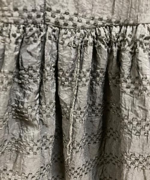 UNMINOU（アンミヌ）UNMINOU (アンミヌ) ミニカラーステッチシャーリングドレス ブラック サイズ:Fの古着・服飾アイテム