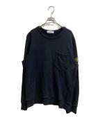 STONE ISLANDストーンアイランド）の古着「Compass Patch Garment Dyed Sweat」｜ブラック
