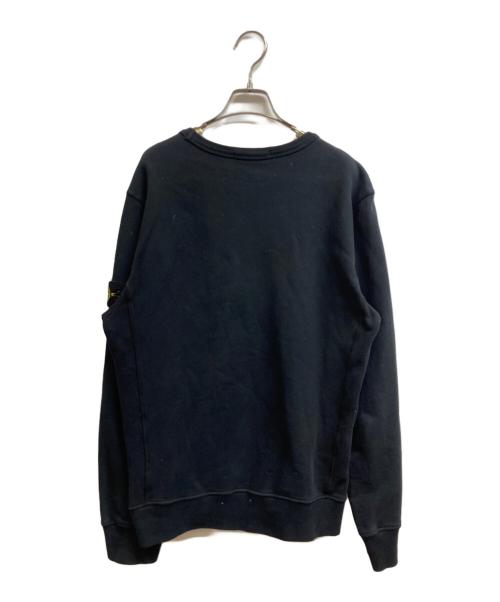 STONE ISLAND（ストーンアイランド）STONE ISLAND (ストーンアイランド) Compass Patch Garment Dyed Sweat ブラック サイズ:Mの古着・服飾アイテム