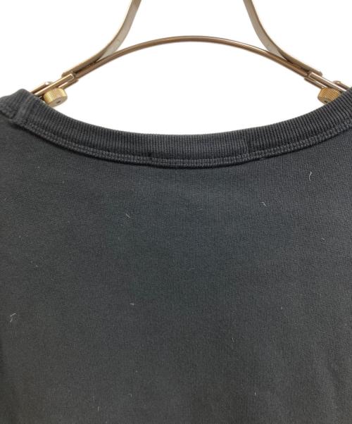 STONE ISLAND（ストーンアイランド）STONE ISLAND (ストーンアイランド) Compass Patch Garment Dyed Sweat ブラック サイズ:Mの古着・服飾アイテム