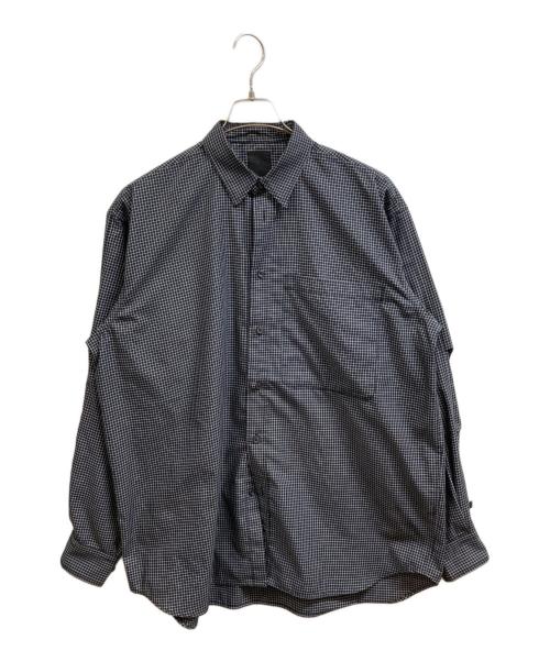 DAIWA PIER39（ダイワ ピア39）DAIWA PIER39 (ダイワ ピア39) TECH REGULAR COLLAR SHIRT L/S GRAPH PLAID ホワイト×ブラック サイズ:Ｍの古着・服飾アイテム