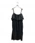 nest Robe（ネストローブ）の古着「ギャザーラッフルワンピース」｜ブラック