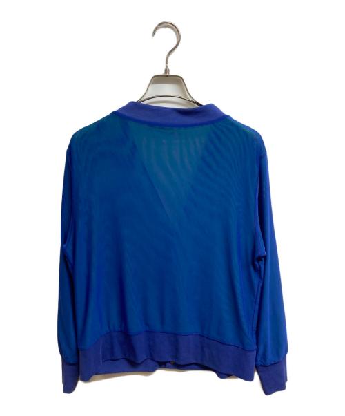 SUM1 STYLE（スミスタイル）SUM1 STYLE (スミスタイル) リバーシブルシアーカーディガン ブルー×グリーン サイズ:Freeの古着・服飾アイテム