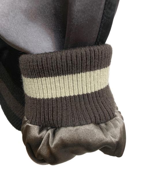 satori（サトリ）satori (サトリ) リバーシブル般若スカジャン ブラック×グレー サイズ:XLの古着・服飾アイテム