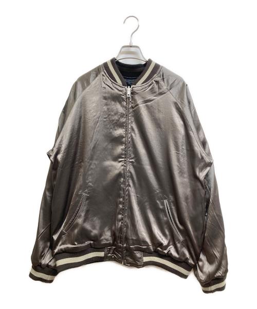 satori（サトリ）satori (サトリ) リバーシブル般若スカジャン ブラック×グレー サイズ:XLの古着・服飾アイテム