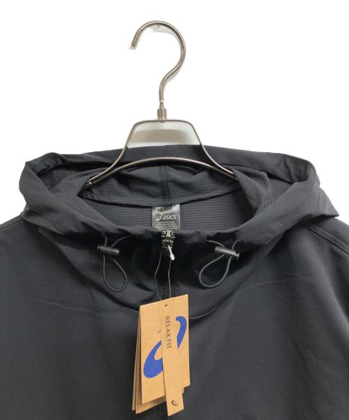 asics（アシックス）asics (アシックス) ダブルウィーブリラックスプルオーバージャケット ブラック サイズ:S 未使用品の古着・服飾アイテム