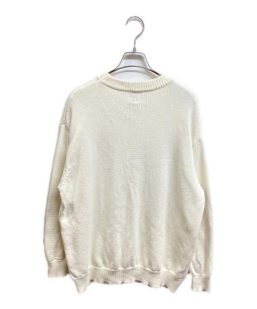 HUMAN MADE（ヒューマンメイド）HUMAN MADE (ヒューマンメイド) ハートロゴニットセーター アイボリー サイズ:Mの古着・服飾アイテム