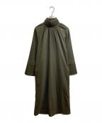Hormeホルメ）の古着「ハイネックワンピース」｜カーキ