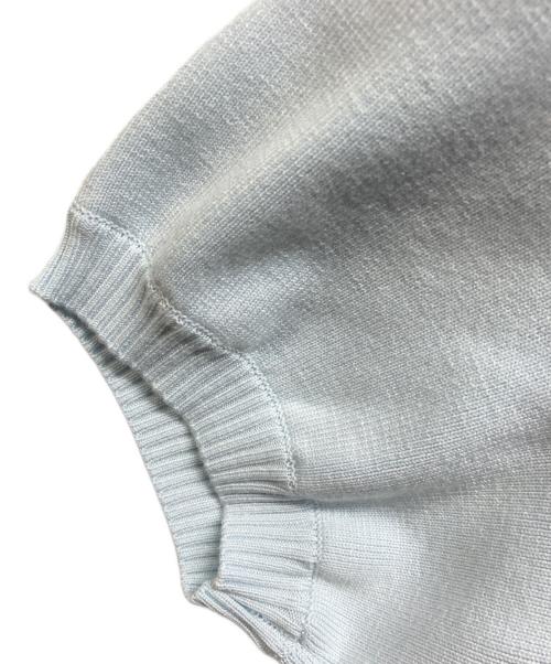 darich（ダーリッチ）Darich (ダーリッチ) バックオープンアップリケニットトップス ブルー サイズ:Free 未使用品の古着・服飾アイテム