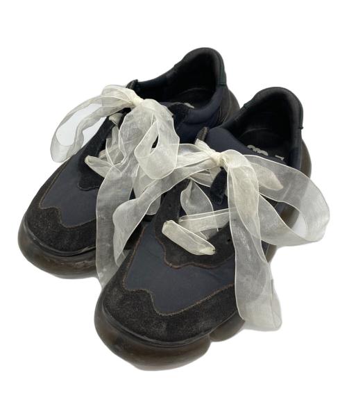 grounds（グラウンズ）grounds (グラウンズ) Mikio Sakabe (ミキオサカベ) ローカットスニーカー ブラック サイズ:24の古着・服飾アイテム