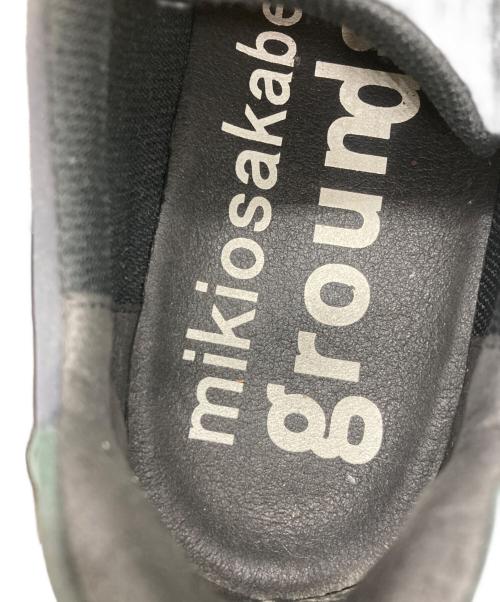 grounds（グラウンズ）grounds (グラウンズ) Mikio Sakabe (ミキオサカベ) ローカットスニーカー ブラック サイズ:24の古着・服飾アイテム