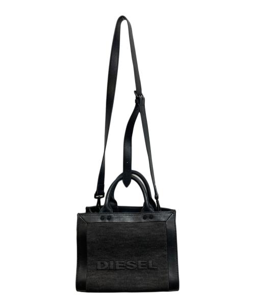 DIESEL（ディーゼル）DIESEL (ディーゼル) デニム2way ショルダーバッグ ブラックの古着・服飾アイテム