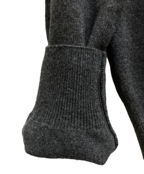 HERMES（エルメス）HERMES (エルメス) 23AW ラウンドネック ニット カシミア シグネチャー グレー サイズ:Mの古着・服飾アイテム