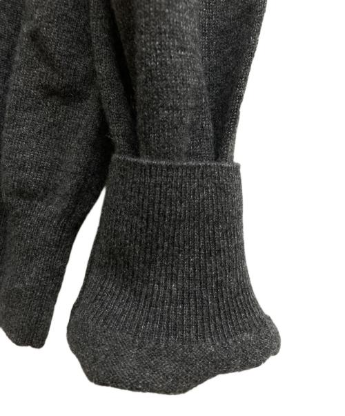 HERMES（エルメス）HERMES (エルメス) 23AW ラウンドネック ニット カシミア シグネチャー グレー サイズ:Mの古着・服飾アイテム