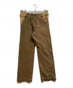 KAPITALキャピタル）の古着「リネン混イージーパンツ」｜ブラウン