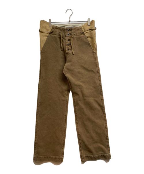 KAPITAL（キャピタル）KAPITAL (キャピタル) リネン混イージーパンツ ブラウン サイズ:3の古着・服飾アイテム