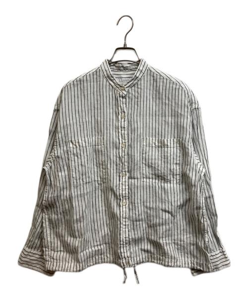 FRAMeWORK（フレームワーク）FRAMeWORK (フレームワーク) フレンチリネンドロストシャツ ホワイト サイズ:-の古着・服飾アイテム