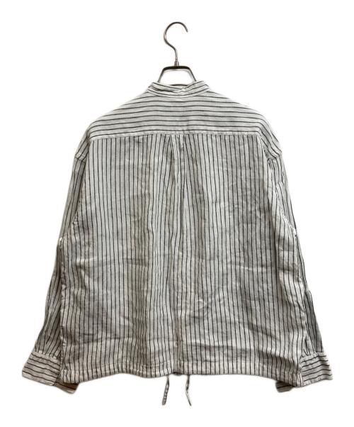 FRAMeWORK（フレームワーク）FRAMeWORK (フレームワーク) フレンチリネンドロストシャツ ホワイト サイズ:-の古着・服飾アイテム