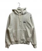 stussyステューシー）の古着「プルオーバーパーカー」｜グレー