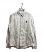 AMI Alexandre Mattiussiアミアレクサンドルマテュッシ）の古着「ADC ボタンダウン シャツ」｜ホワイト