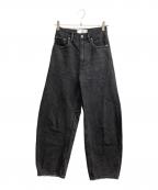 Curensologyカレンソロジー）の古着「カーヴィーデニムパンツ」｜ブラック