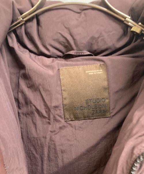 STUDIO NICHOLSON（スタジオ ニコルソン）STUDIO NICHOLSON (スタジオ ニコルソン) ZARA (ザラ) ダウンジャケット パープル サイズ:Mの古着・服飾アイテム