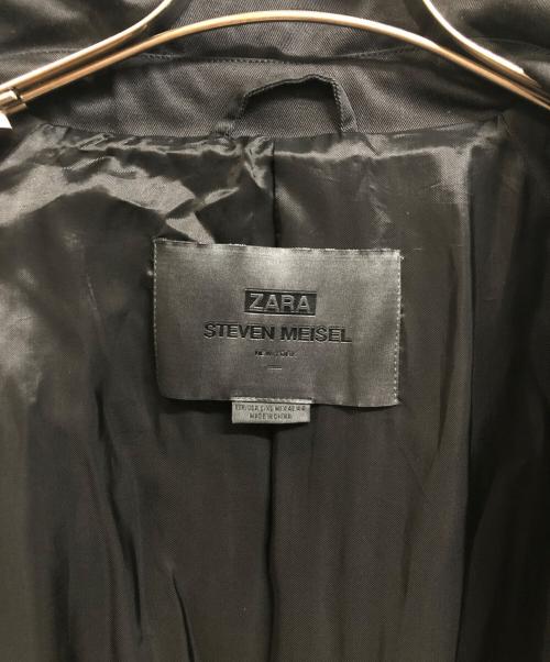 ZARA（ザラ）ZARA (ザラ) steven meisel (スティーヴン マイゼル) ロングコート ブラック サイズ:ＸＬの古着・服飾アイテム