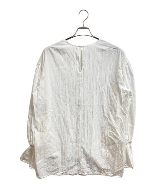 BEARDSLEY（ビアズリー）BEARDSLEY (ビアズリー) ギャザーカフスシャツ ホワイト サイズ:freeの古着・服飾アイテム