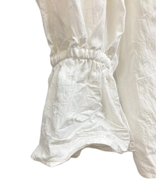 BEARDSLEY（ビアズリー）BEARDSLEY (ビアズリー) ギャザーカフスシャツ ホワイト サイズ:freeの古着・服飾アイテム