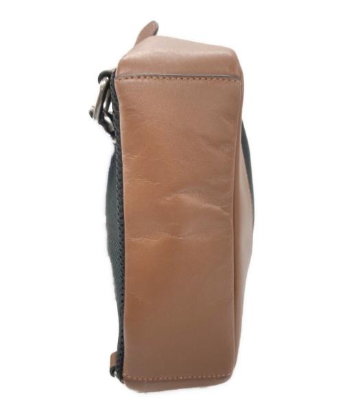 COACH（コーチ）COACH (コーチ) ボディーバッグ ブラウン×ネイビーの古着・服飾アイテム