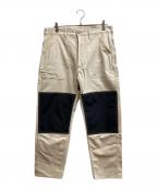 Richardsonリチャードソン）の古着「Waterproof Panel Work Pants」｜アイボリー×ブラック
